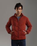 Burgundy Puffer Jacket