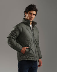 Olive Green Puffer Jacket