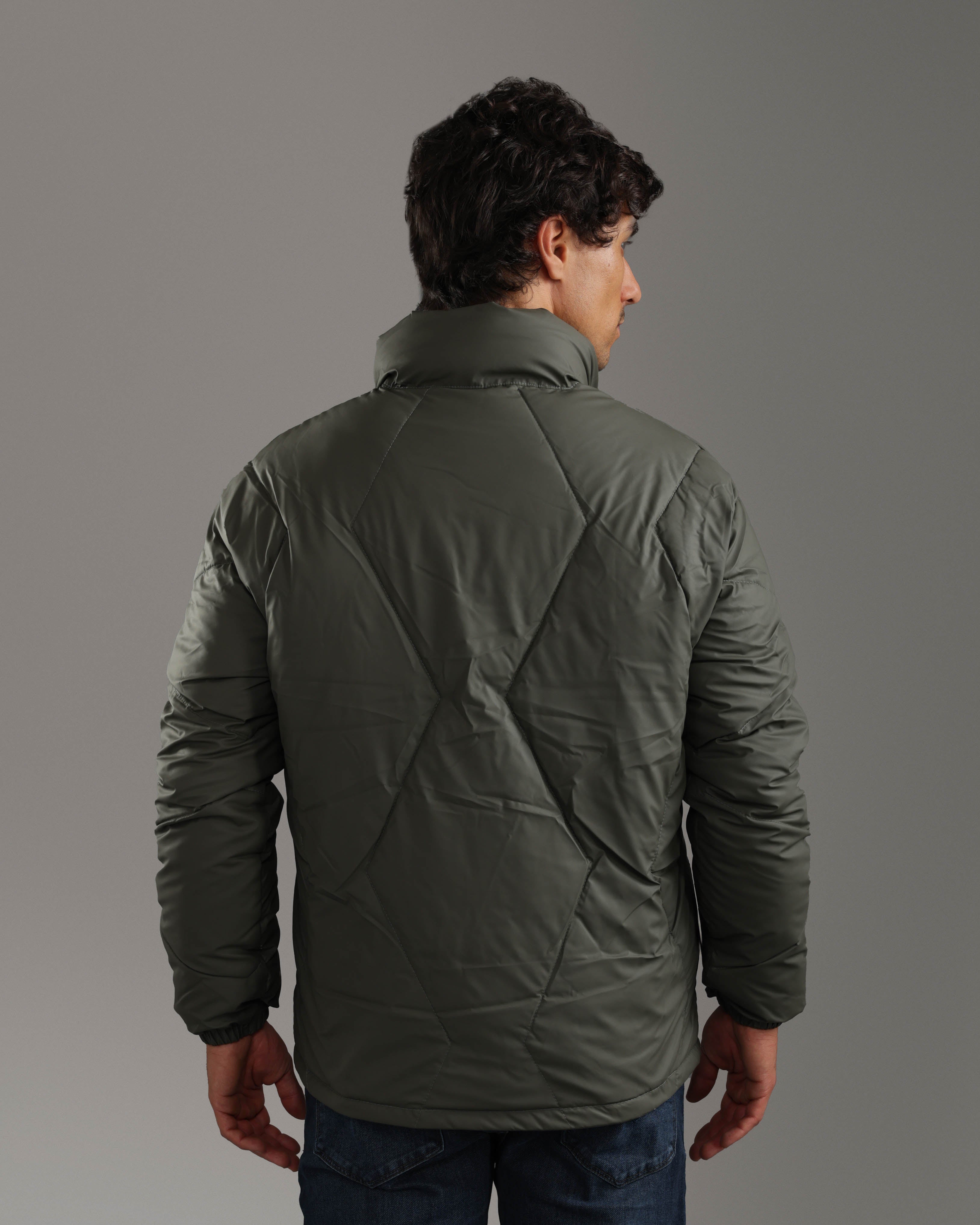 Olive Green Puffer Jacket