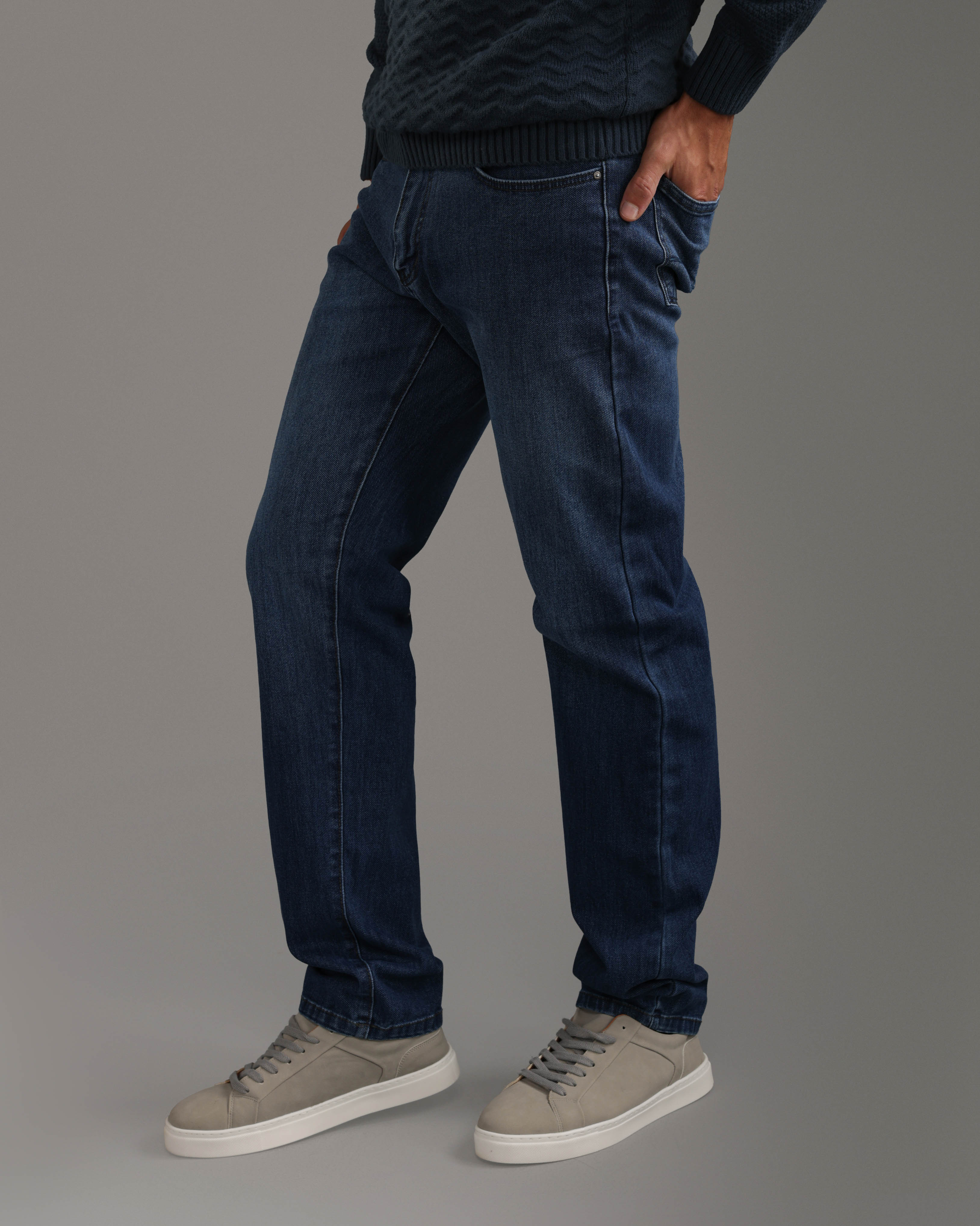 Dark Blue Regular Fit Jeans