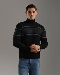 Black Turtleneck Pullover