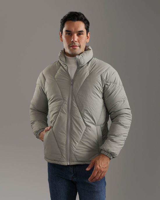 Grey Puffer Jacket