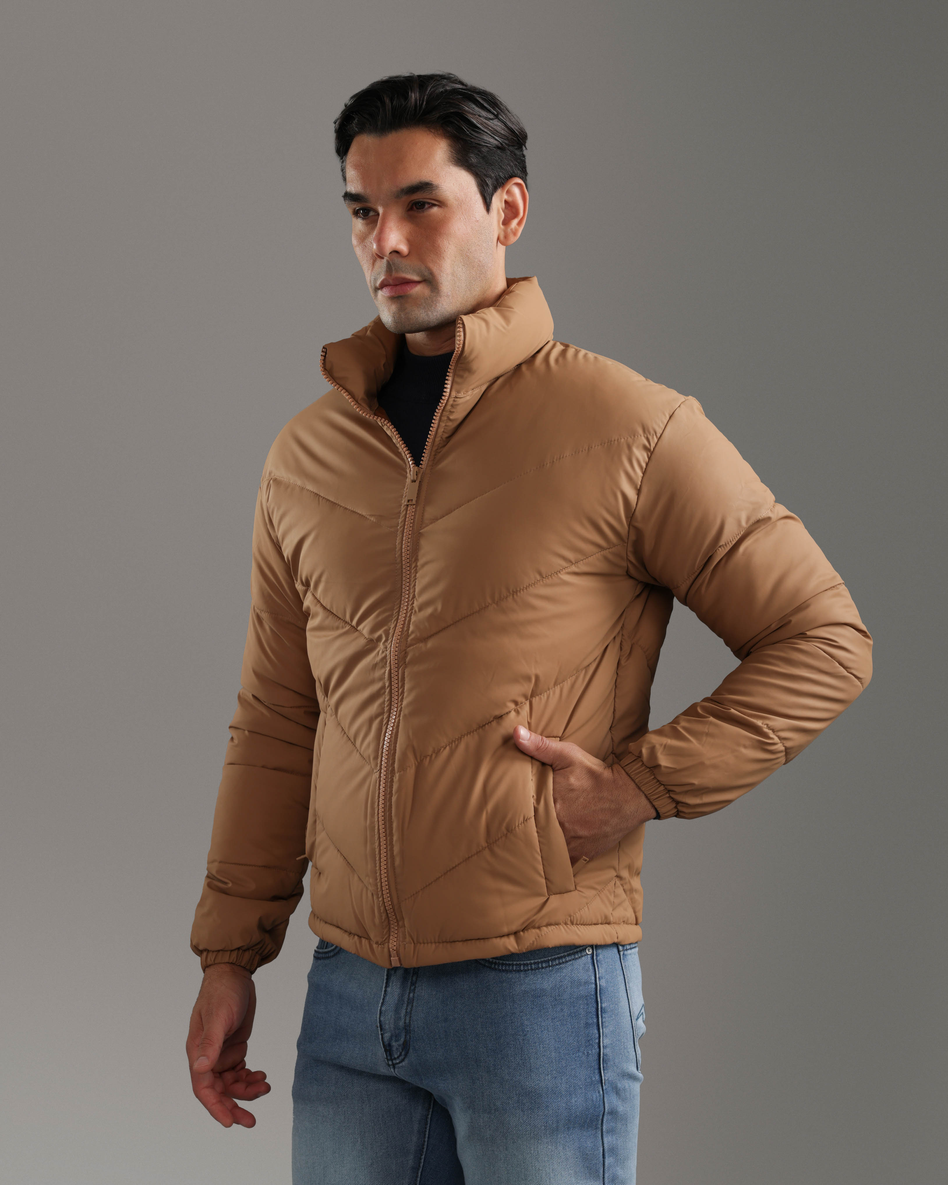 Camel Puffer Jacket