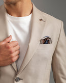 Beige Slim Fit Suit