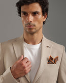 Beige Slim Fit Suit