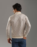 Beige Half-Zip Pullover