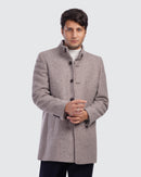 Stand Collar Wool Coat
