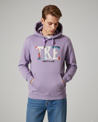 Lilac Hoodie Cotton Oversize