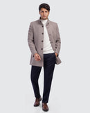 Stand Collar Wool Coat