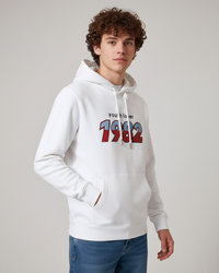 White Hoodie Cotton Oversize