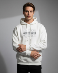 White Hoodie Cotton Oversize