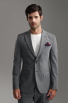 Slim Fit Light Gray Suit