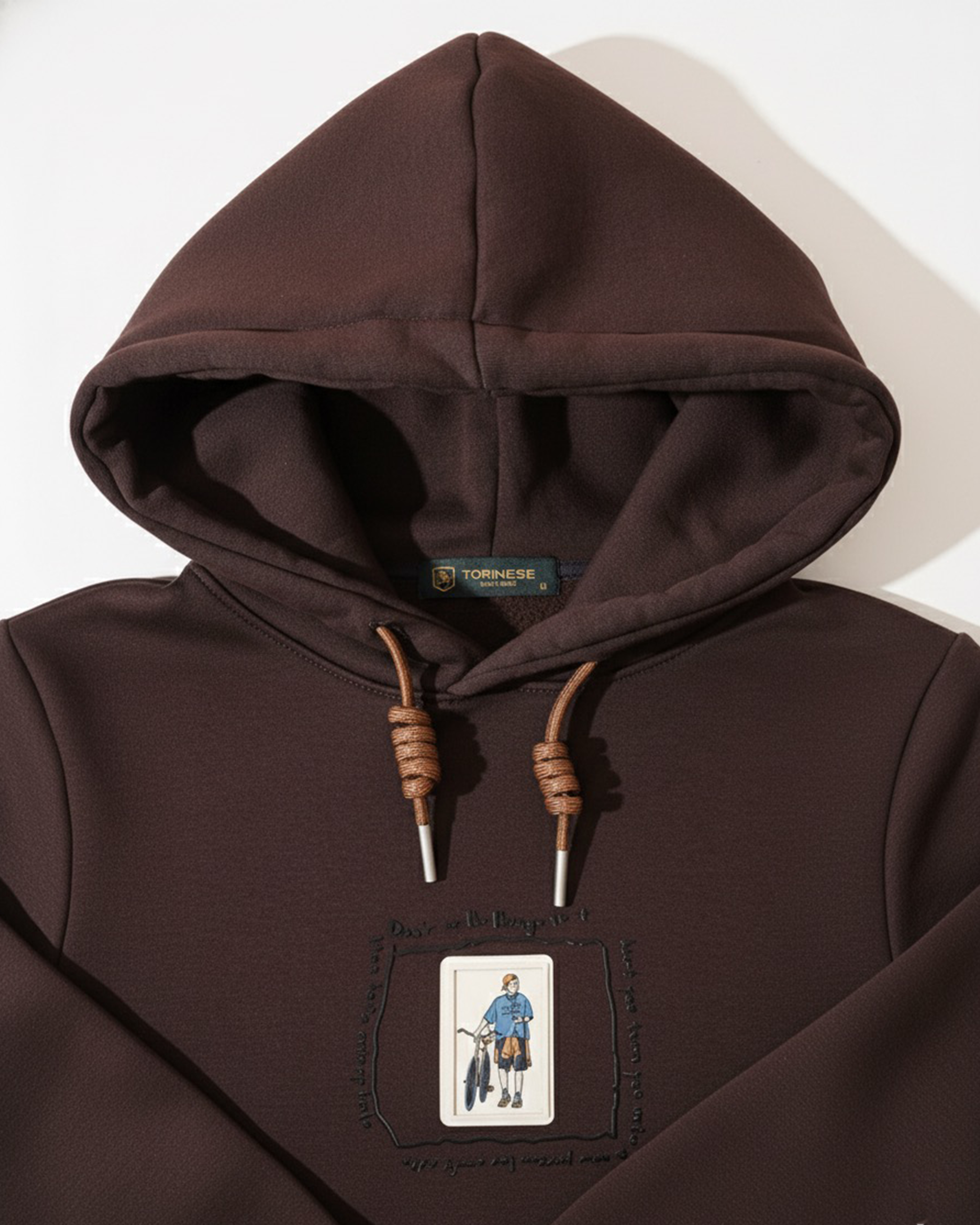 Brown Hoodie Cotton Oversize
