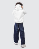 Kids White Teddy Club Hoodie