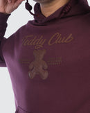Burgundy Teddy Club Hoodie