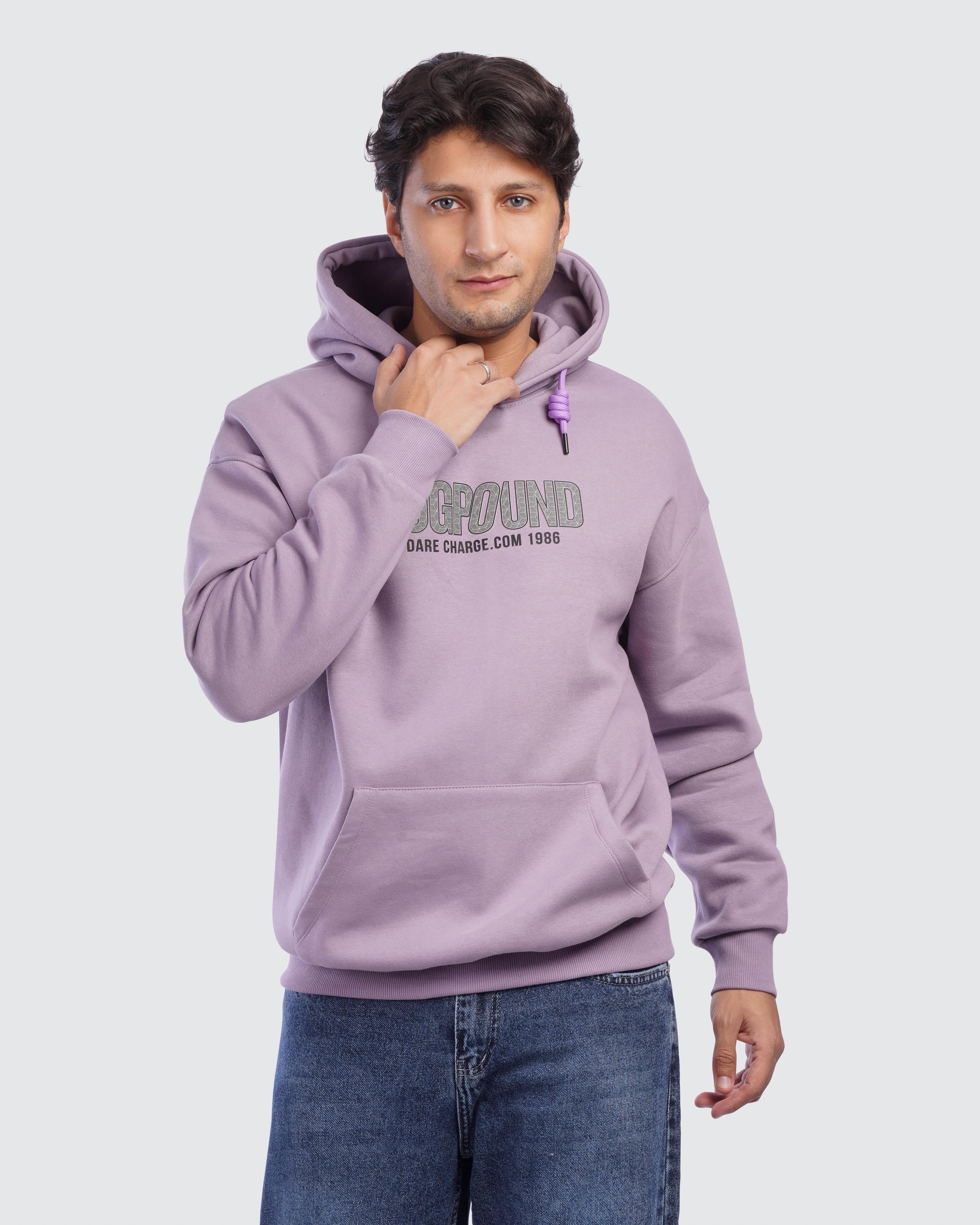 Mauve Printed Hoodie