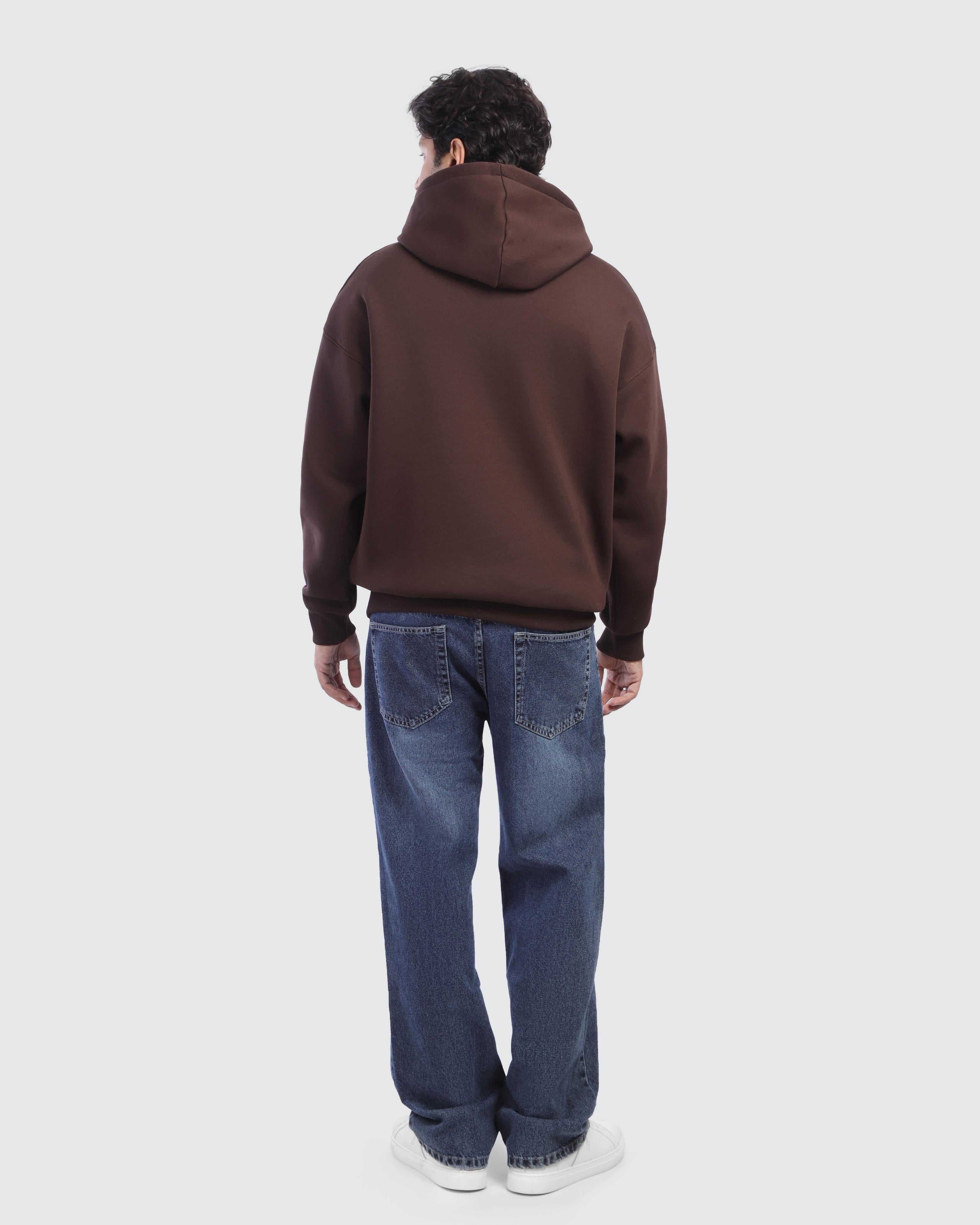 Brown Graphic Hoodie