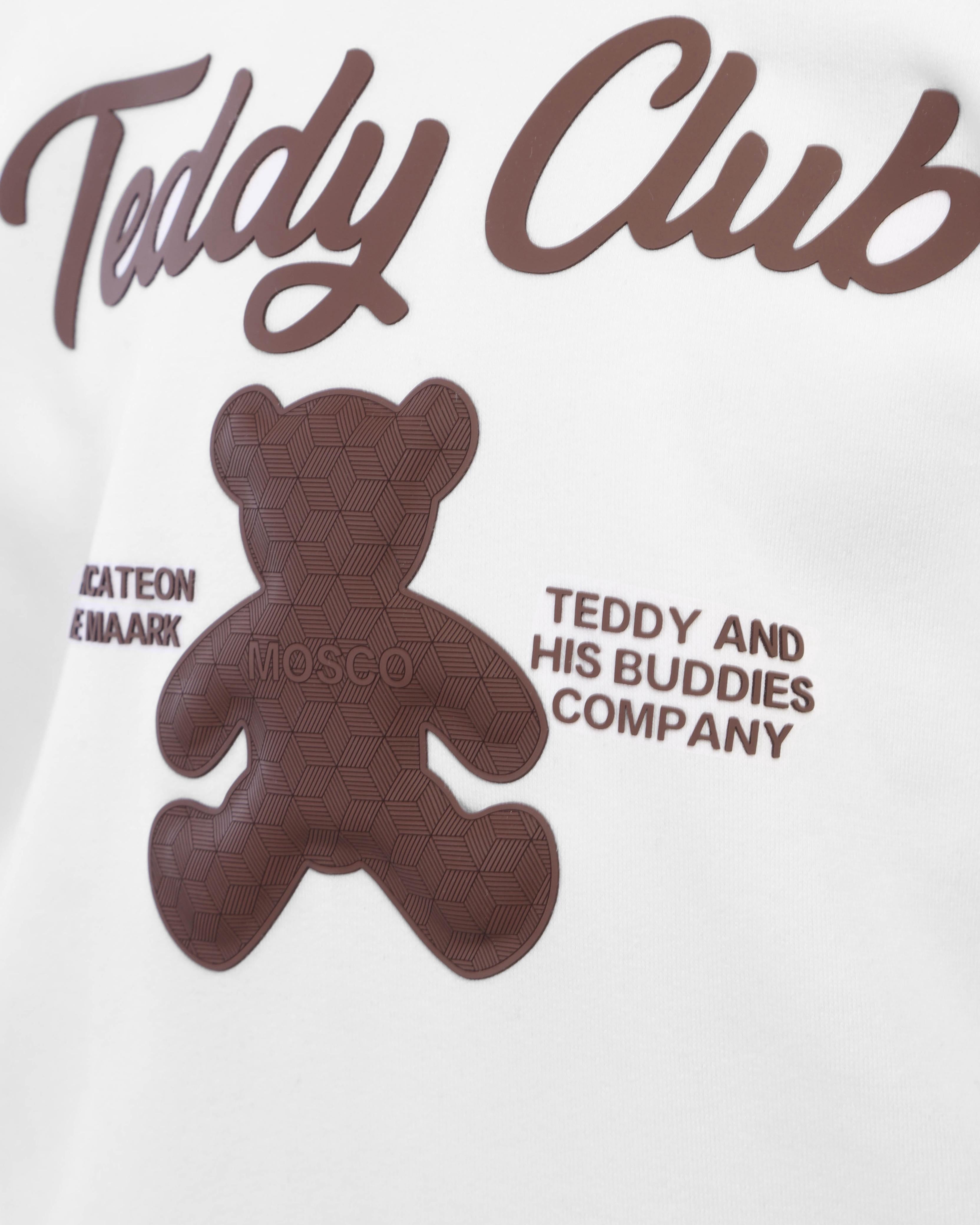 Kids White Teddy Club Hoodie