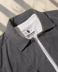 Premium Charcoal Grey Corduroy Co-ord Set