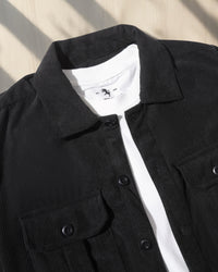 Premium Black Corduroy Co-ord Set