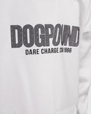 Kids White Printed Hoodie