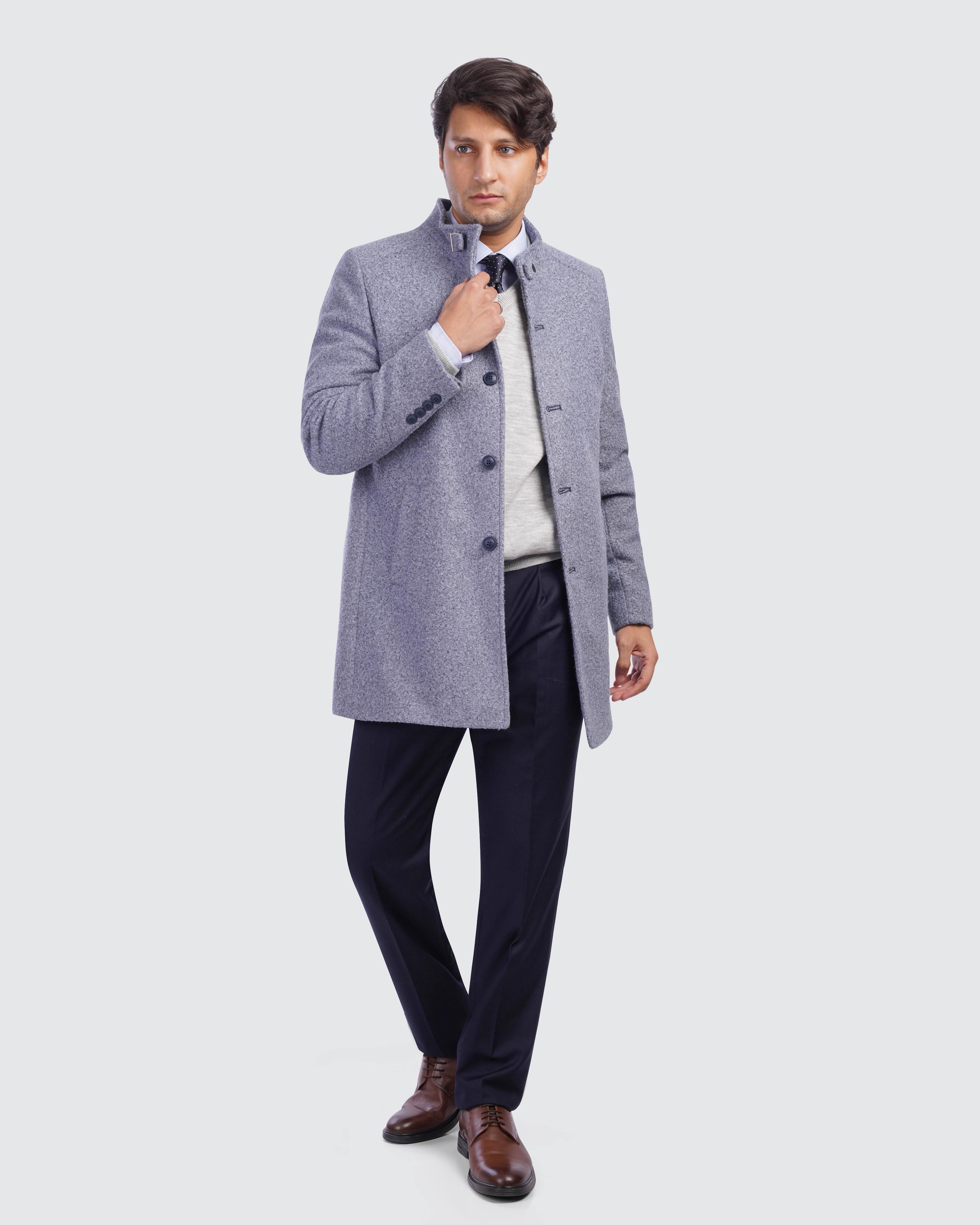 Grey Stand Coat