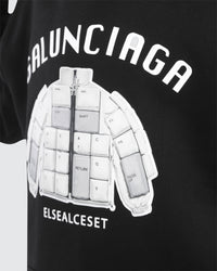 Kids Black Graphic Hoodie