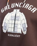 Brown Graphic Hoodie