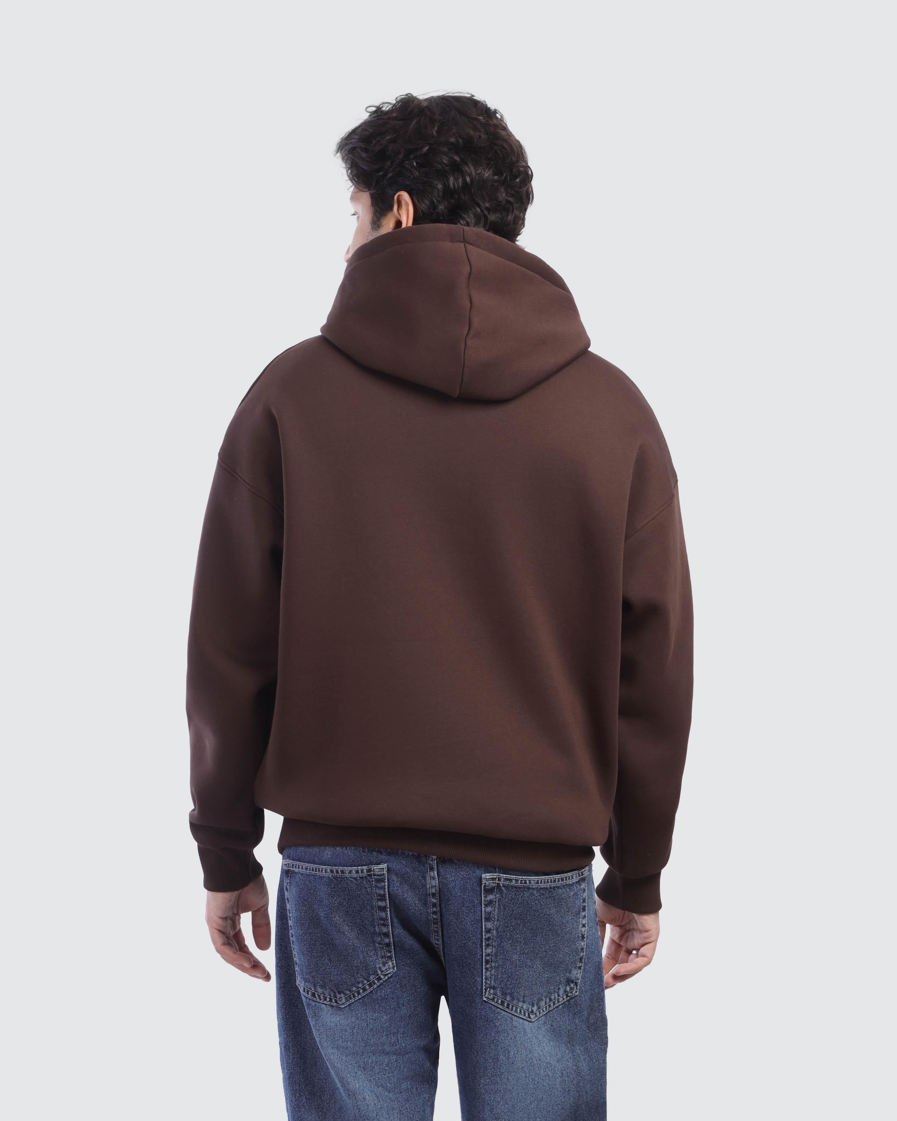 Brown Graphic Hoodie