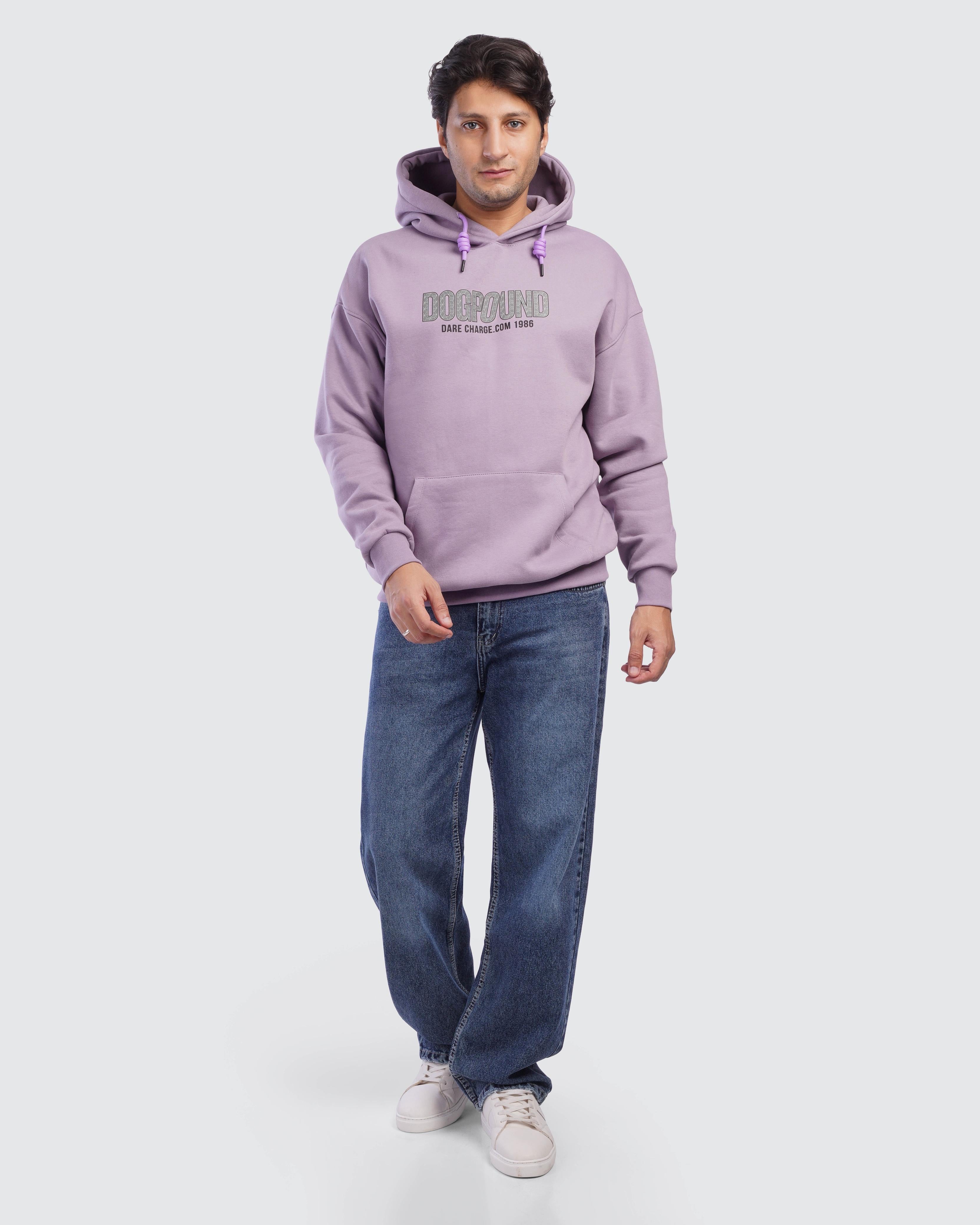 Mauve Printed Hoodie