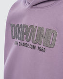 Kids Mauve Printed Hoodie