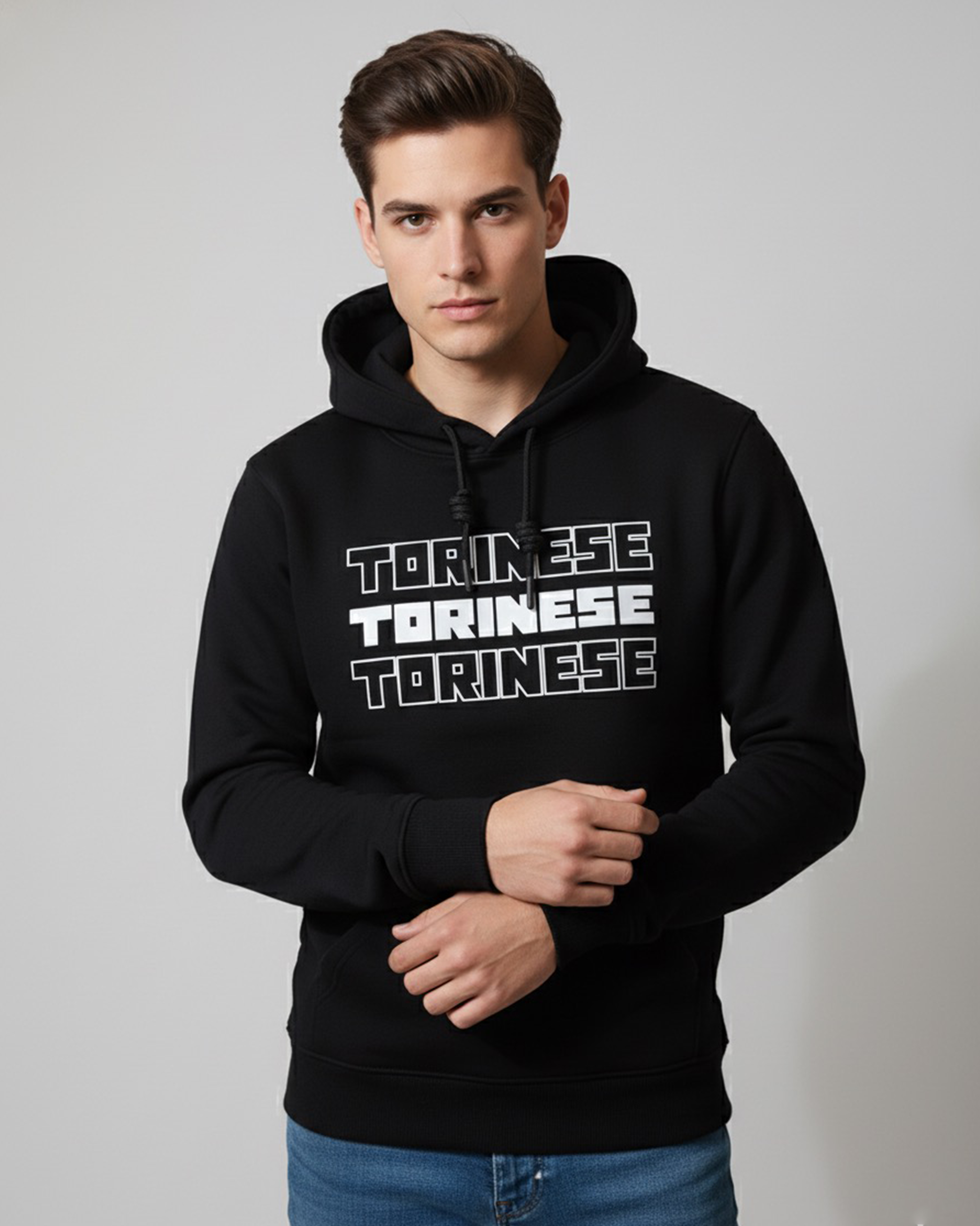 Black Hoodie Cotton Oversize