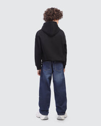 Kids Black Graphic Hoodie