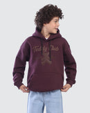 Kids Burgundy Teddy Club Hoodie