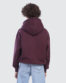 Kids Burgundy Teddy Club Hoodie