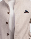 Stand Collar Wool Coat