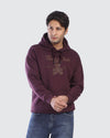 Burgundy Teddy Club Hoodie