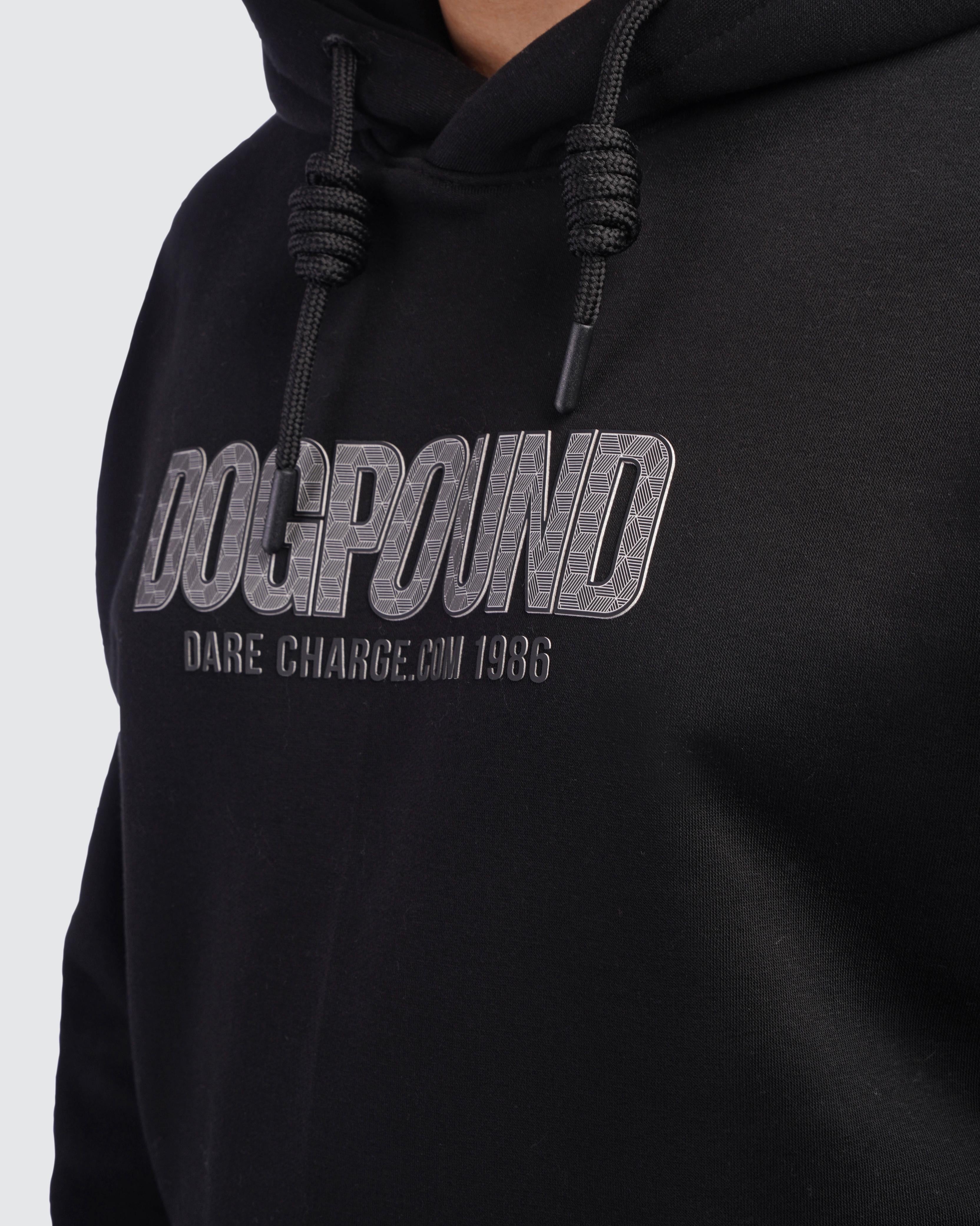 Printed Black Hoodie