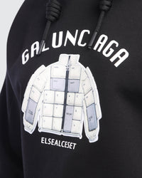 Black Graphic Hoodie