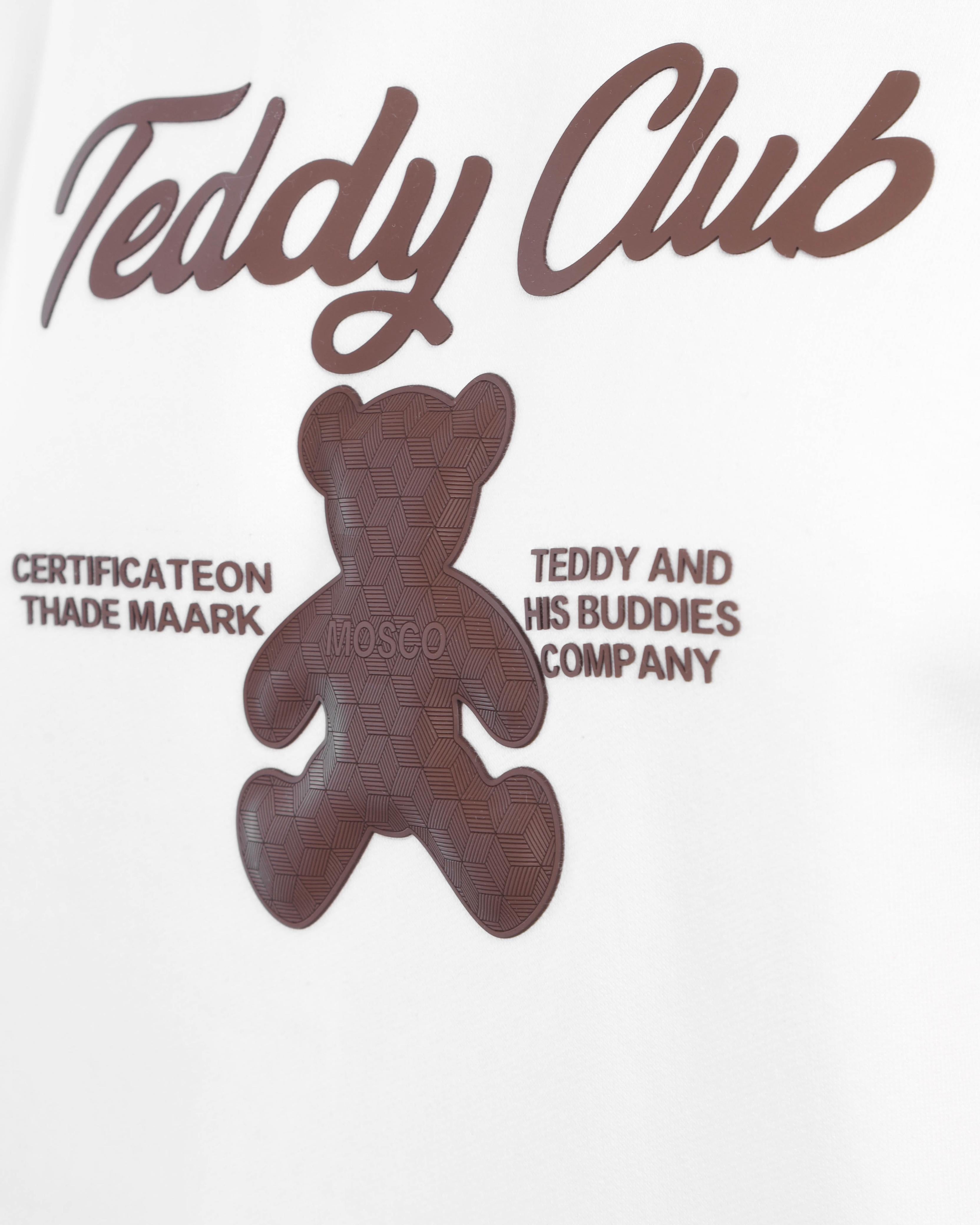 White Teddy Club Hoodie