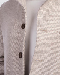 Stand Collar Wool Coat