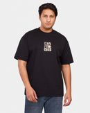 TORINESE "Confidence" Urban Statement Black Oversize Tee