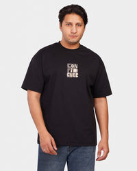 TORINESE "Confidence" Urban Statement Black Oversize Tee