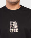 TORINESE "Confidence" Urban Statement Black Oversize Tee