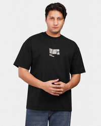 TORINESE "Sideline Black" Minimalist Graphic Oversize