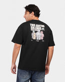 TORINESE "Sideline Black" Minimalist Graphic Oversize