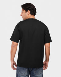 TORINESE "Pathway" Urban Illustration Black Oversize Tee