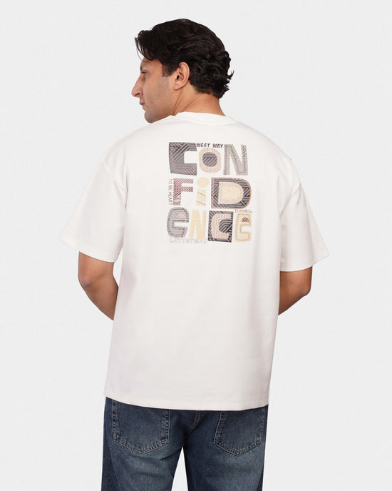 TORINESE "Confidence" Urban Statement Off-White Oversize Tee