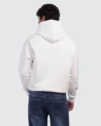 White Printed Hoodie