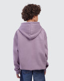 Kids Mauve Printed Hoodie